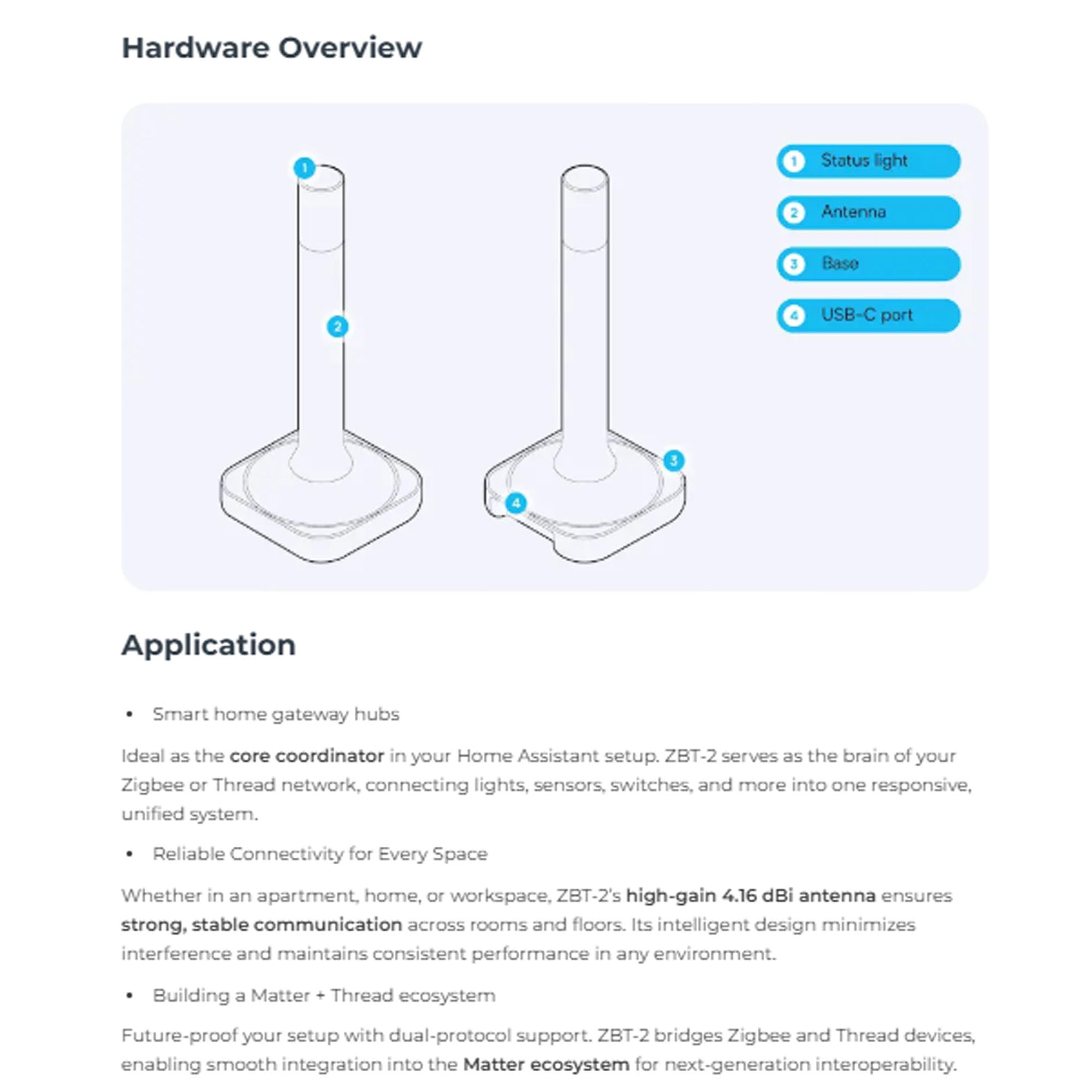 Home Assistant ZBT-2 USB Adapter Zigbee & Thread | Smart Home Automatisierung