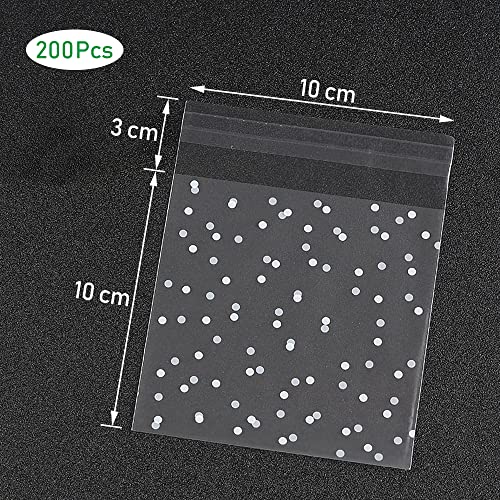 Lahviuu Sacchetti Trasparenti,200 Pezzi Bustine