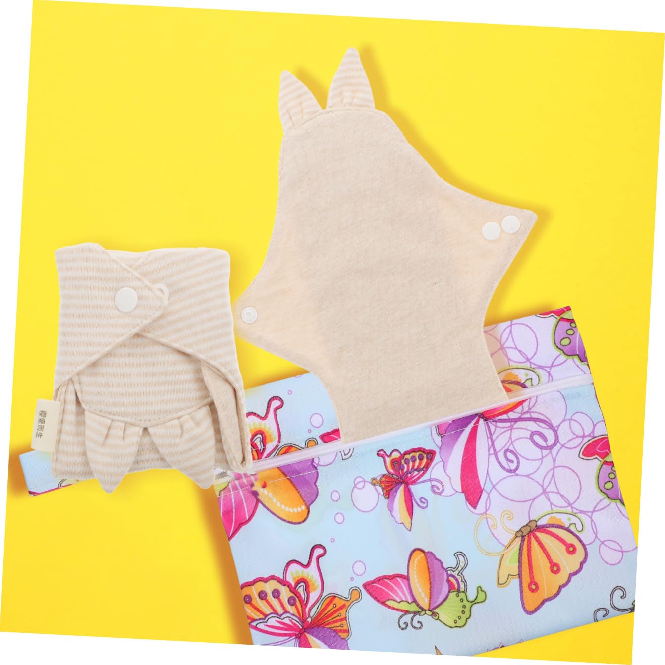 MAGICLULU 3 Pezzi Assorbenti Mestruali Lavabili Riutilizzabili in Materiali Traspiranti Per Le Donne Per Il Viaggio