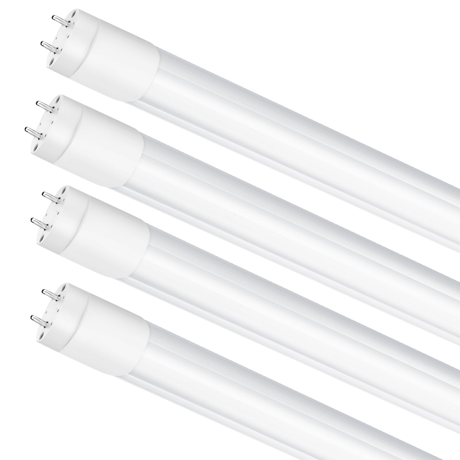Photo 1 of LightingWill LED T8 3FT Light Tube, Natural White 4000K, Dual-End Powered Ballast Bypass, 1600Lumens 15W (32W Fluorescent Equivalent), Frosted Cover, AC85-265V Lighting Tube Fixtures, 4 Pack