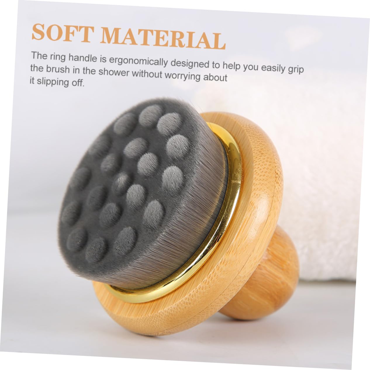 Healvian 2piezas Cepillo De Baño De Madera Cerdas Suaves Para Exfoliación y Masaje Corporal Para Ducha y Limpieza De Espalda Diseño Ergonómico y Duradero