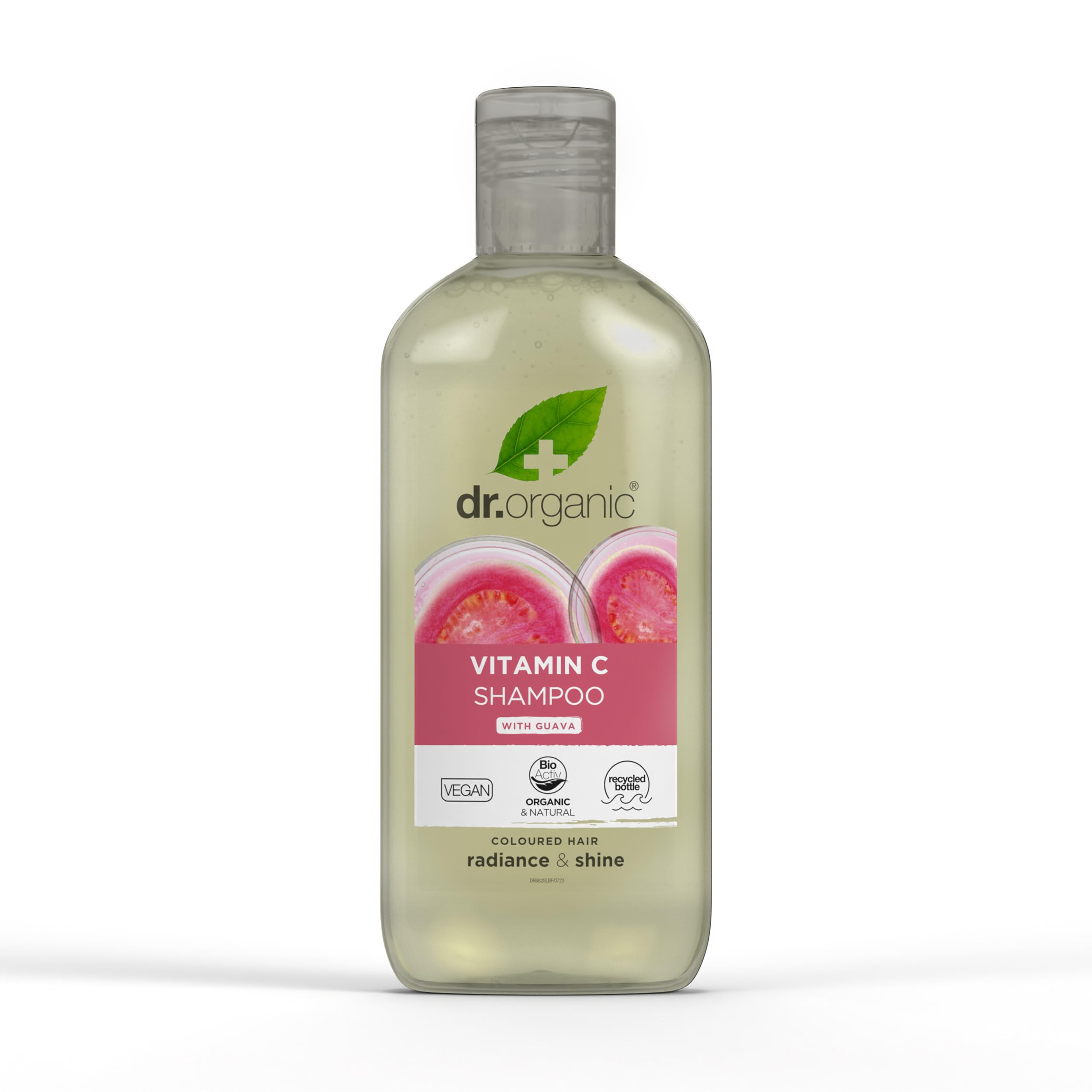 Dr Organic Guava Shampoo, Vitamin C, Coloured Hair, Mens, Womens, Natural, Vegan, Cruelty-Free, Paraben & SLS-Free, Organic, 265ml, Packaging may vary