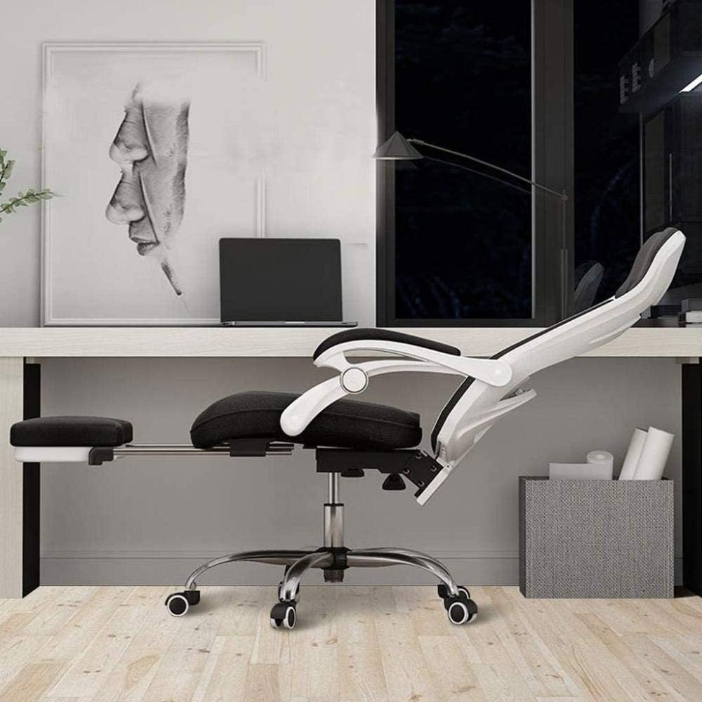 Sillón Silla de Oficina Silla de Juego ergonómica Silla de Escritorio giratoria Sillas de computadora Después del Apoyo Taburete de 160 ° (Silla de Juego)