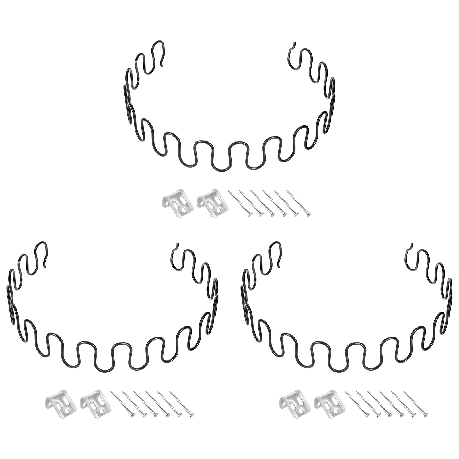 Ressorts pour meubles avec clips lot de 3 pour stabiliser l'assise d'un fauteuil
