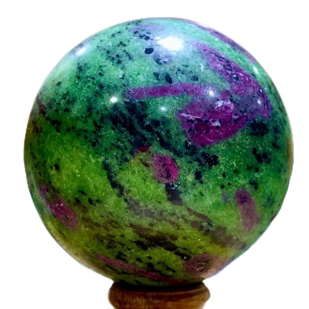 IDGTTLDF Decorative Ornaments red Crystal Ball in Zoisite Decoration Gift (Size : 750-800g)