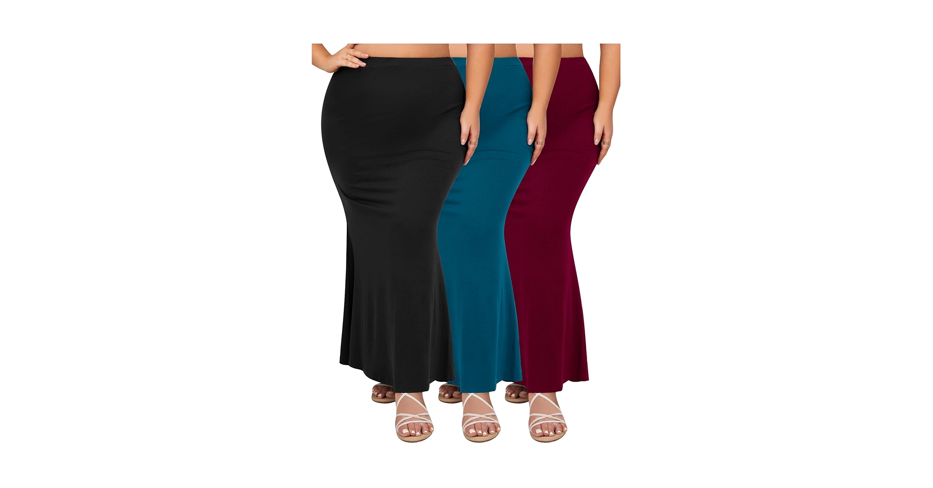 Amazon.com: ZOMVA 2024 Plus Size 0X-5X Maxi Skirt Mermaid