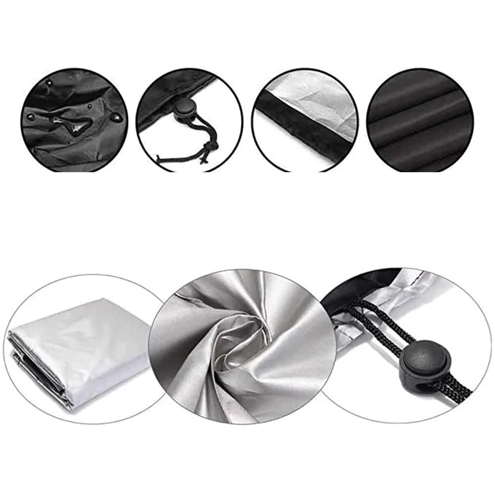 Copertura for mobili Impermeabile Resistente Copertura da Giardino Rettangolare for Pioggia e Neve for Divano, Tavolo, Sedia, Antivento per Il Giardino del Patio(Black,70 * 210cm)