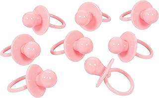 Amscan Pink Large Pacifier Charms Baby Shower, 2 3/8