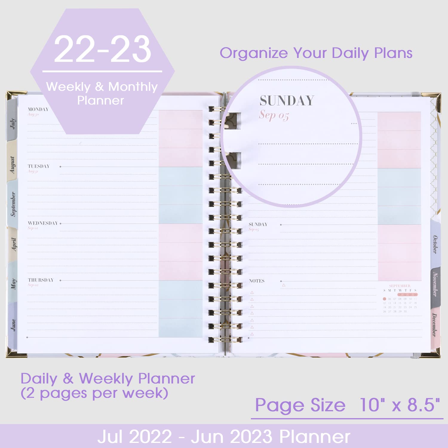 Buy 20222023 Planner Academic Weekly & Monthly Planner 20222023