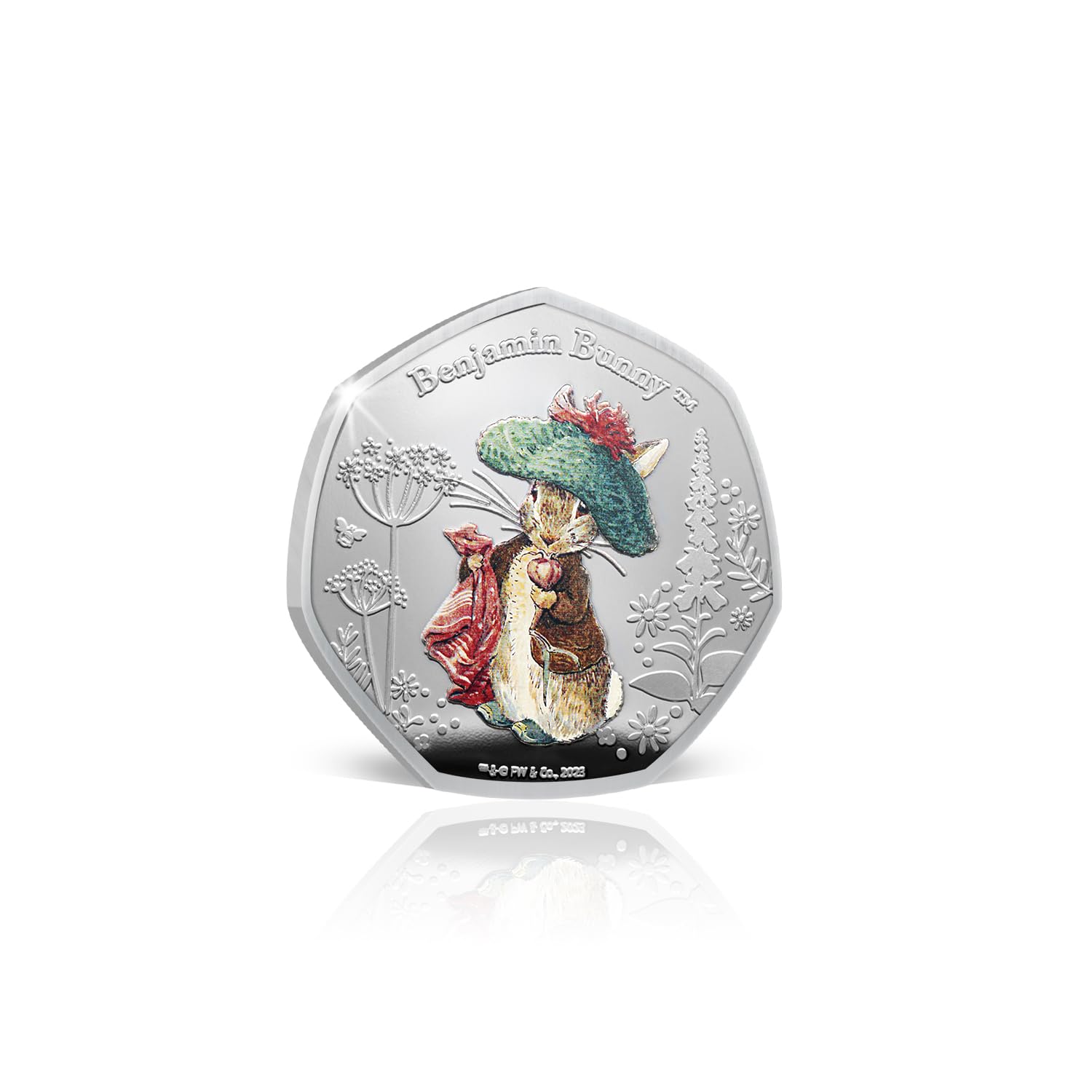 The Koin Club Beatrix Potter Tale of Peter Rabbit Colour Silver Coin 2023 - Benjamin Bunny - Image 2