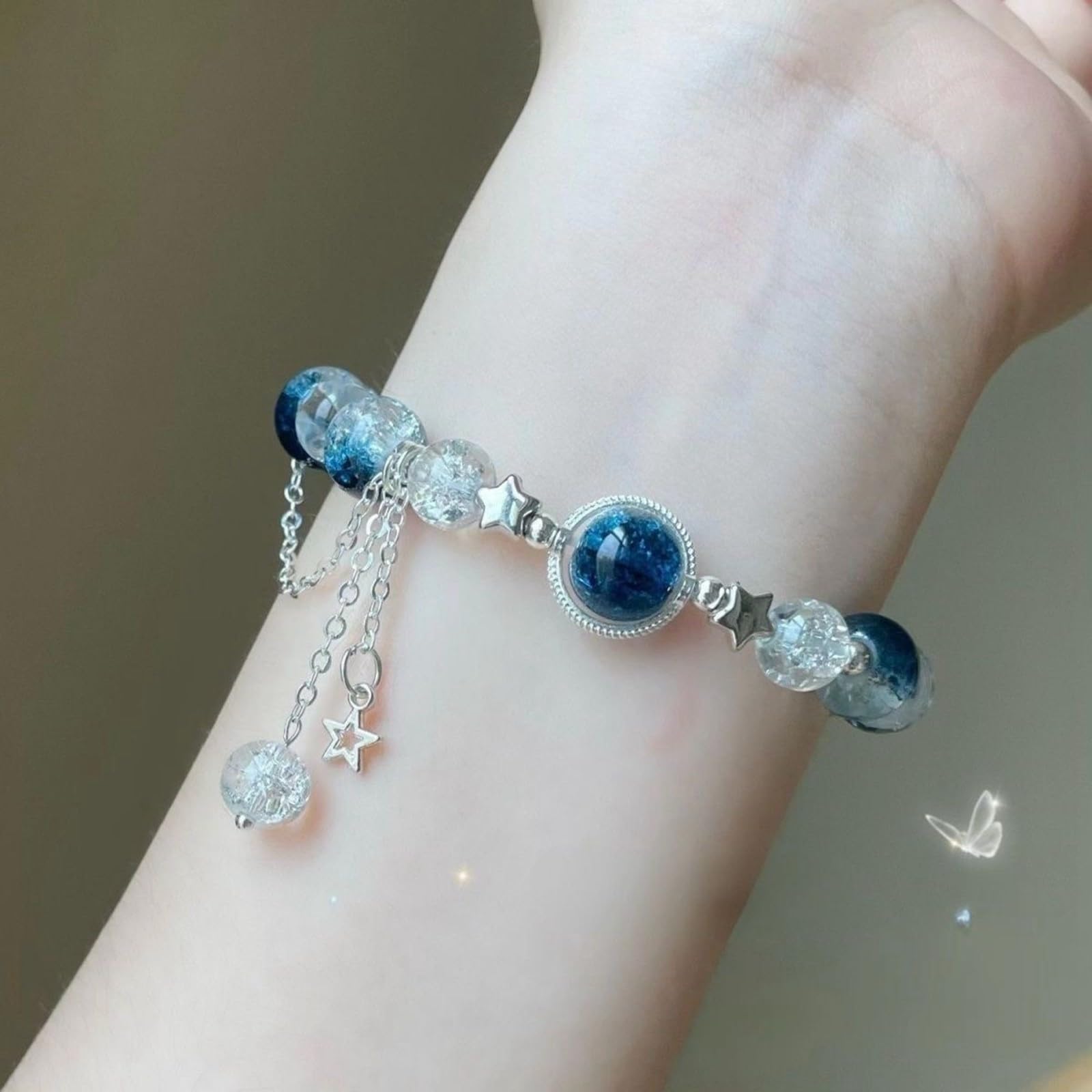WZGWDC Set di Braccialetti e Orecchini Pendenti