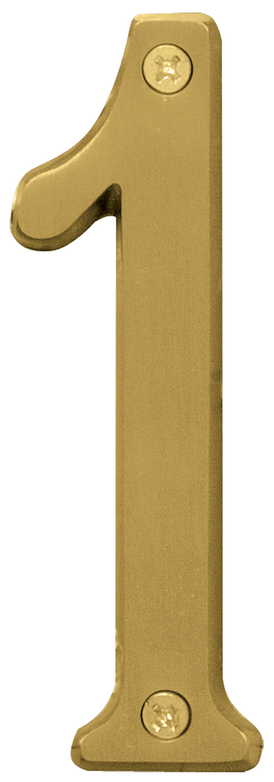 Numéro 1 laiton brossé Hy-Ko BR-43BB/1 au design premium pour façade