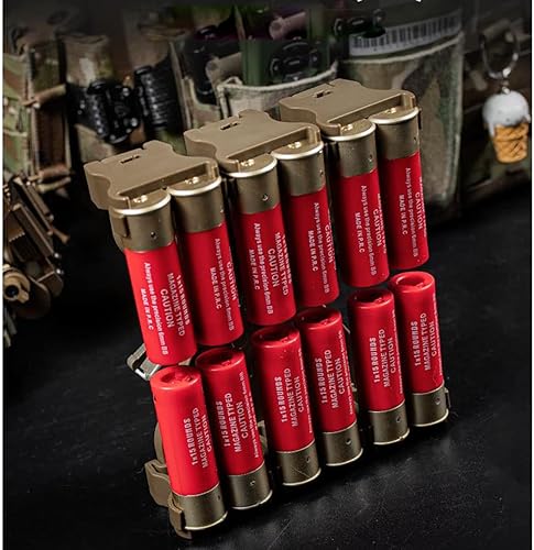 Miniatura 2 de Clip de carcasa de escopeta de ángulo y altura ajustable, calibre 4x3-12, soporte de carcasa de bala para escopeta que se fija al cinturón