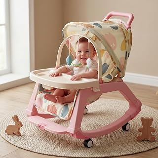StarAndDaisy 5-in-1 Baby Rockers for 0 to 2 Years, Baby Multi Functional Rocker chair for Babies, Infants & Toddler with R... Price In India