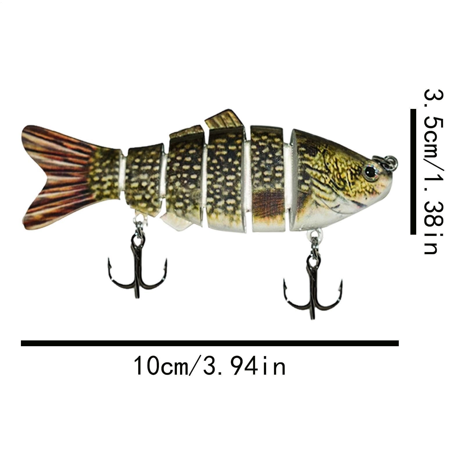 Señuelos de,De 6 Segmentos con Forma de - Señuelos Rígidos para Black Bass,para Amantes de Trucha y Bagre, en, Trolling, Lago, Río y Agua Dulce