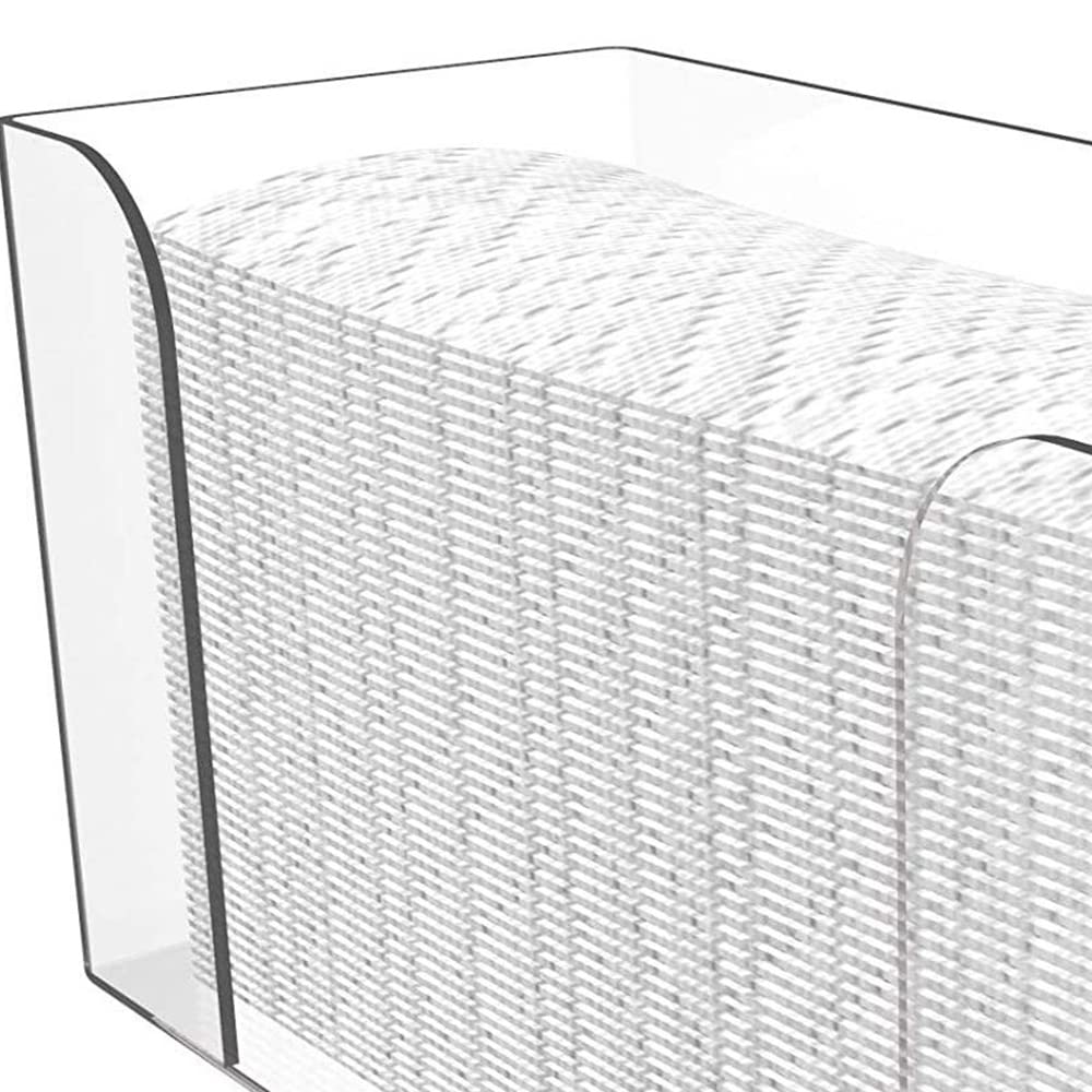 Dispenser per Asciugamani di Carta da Appoggio, Porta Tovaglioli per Asciugamani Trasparenti, Adatto per Asciugamani di Carta Piegati Un Z, Piegati Un C o Piegati Multipli