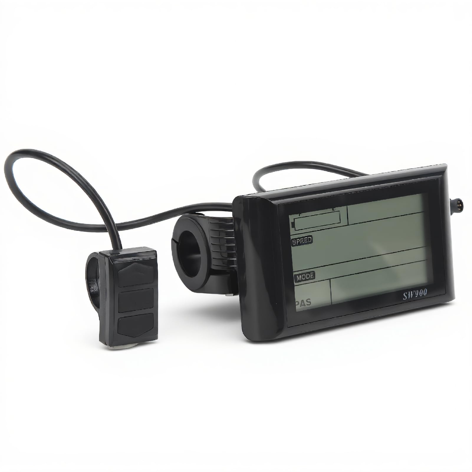 SW900 Compteur électrique à Affichage LCD, Compteur D'affichage pour Scooter électrique 24 V 36 V 48 V 60 V, écran LCD pour Vélo électrique avec Connecteur étanche 6 Broches,