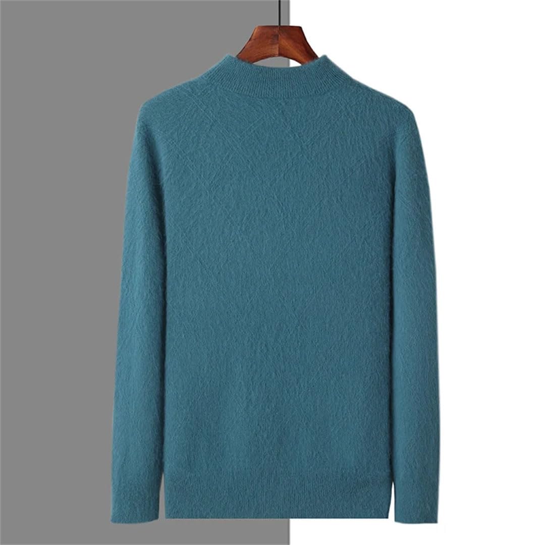 Suéter De Cachemira con Cuello Alto para Hombre Tops De Punto Sólidos