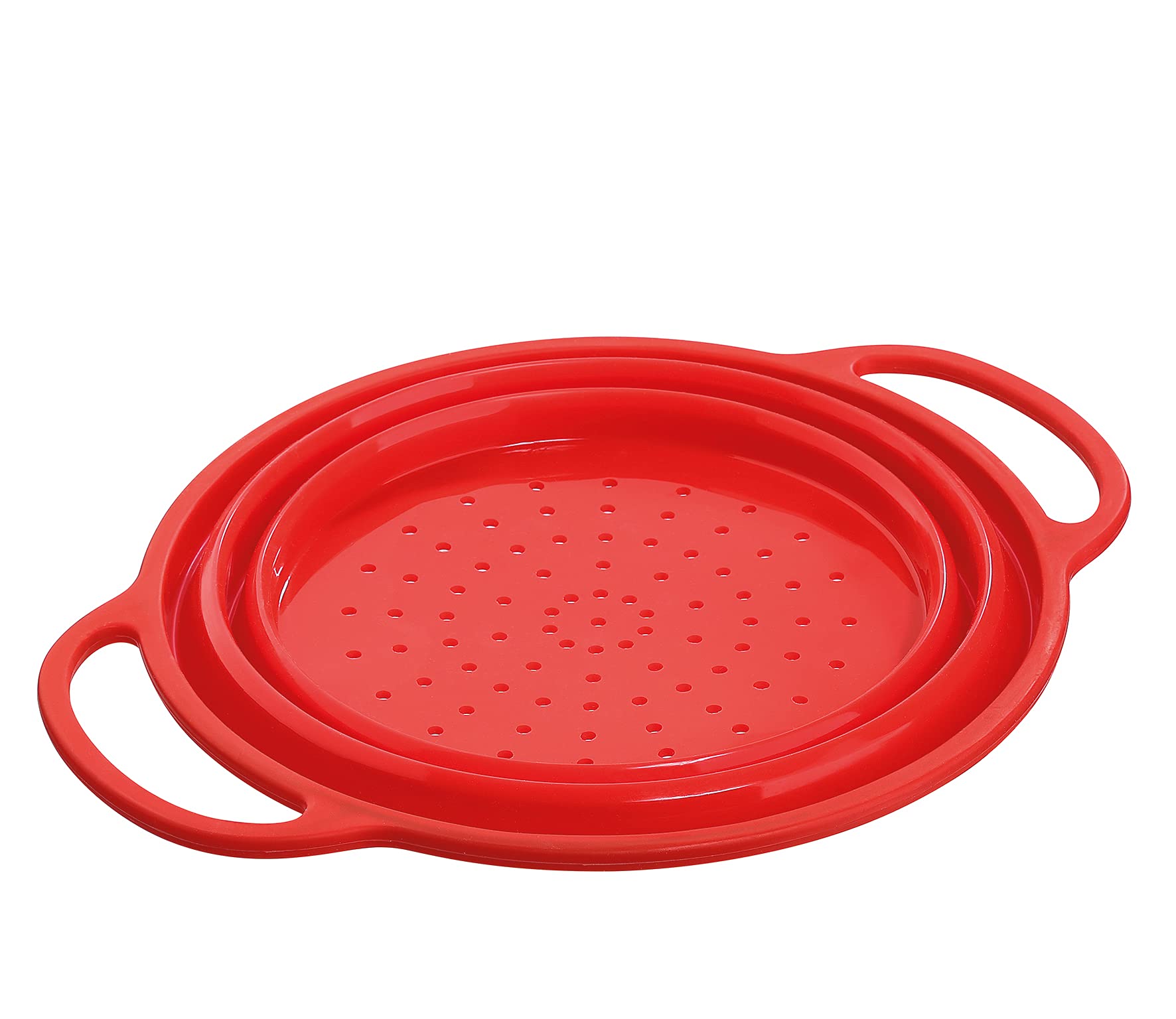 Küchenprofi 1410001424 Collapsible Colander 24 cm Red - Image 2