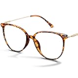 Gaoye Blue Light Blocking Glasses - Trending Round TR90 Frames, Metal Arms, UV400 Protection - Matching Soft Case