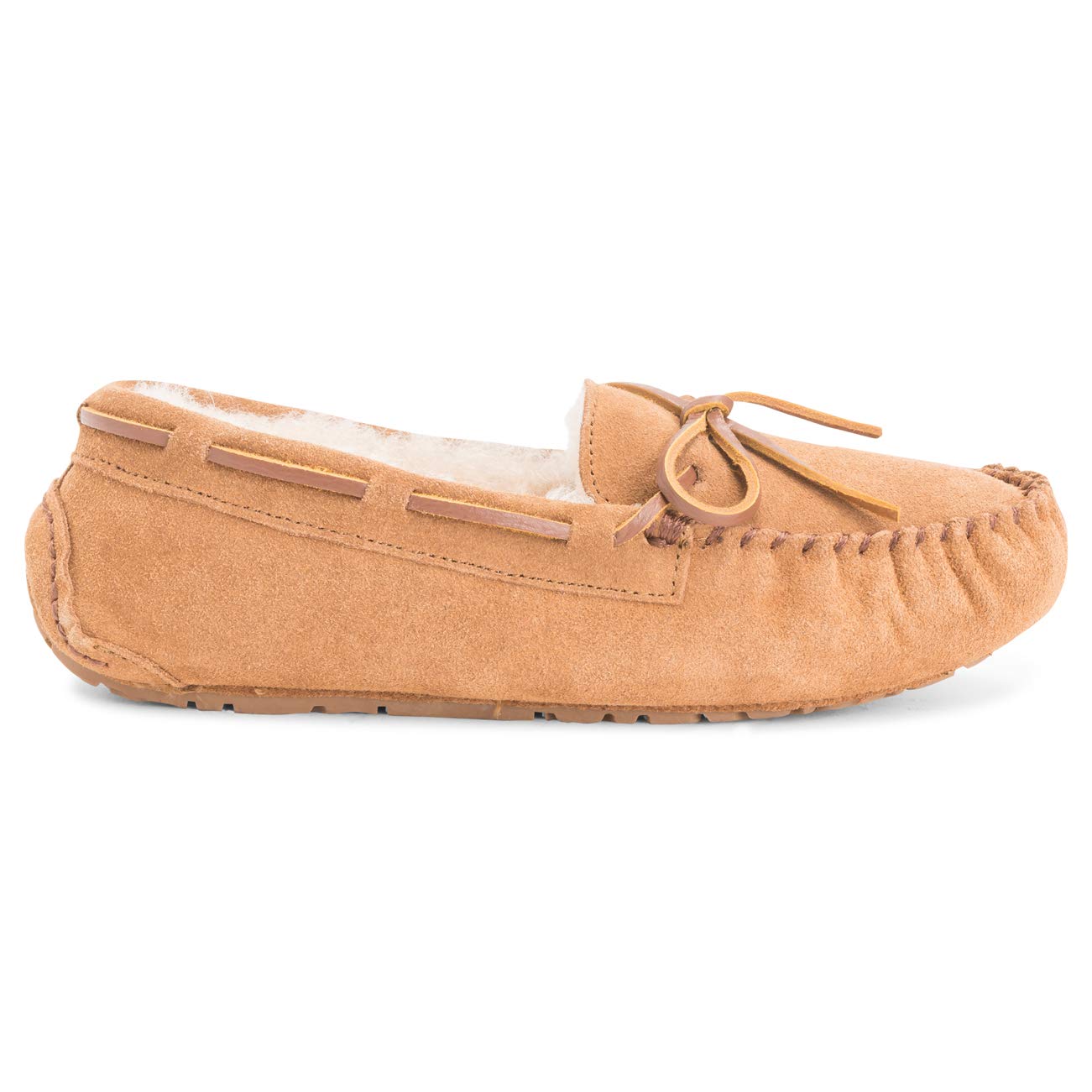 Polar Womens Moccasins Real Suede Australian Loafers Slippers - 5 - TAN38 YC0225