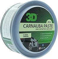 Vista 2 de 3D Cera de pasta de carnauba – Cera de coche de brillo profundo – Propiedades hidrofóbicas – Concentración pesada para un brillo más duradero