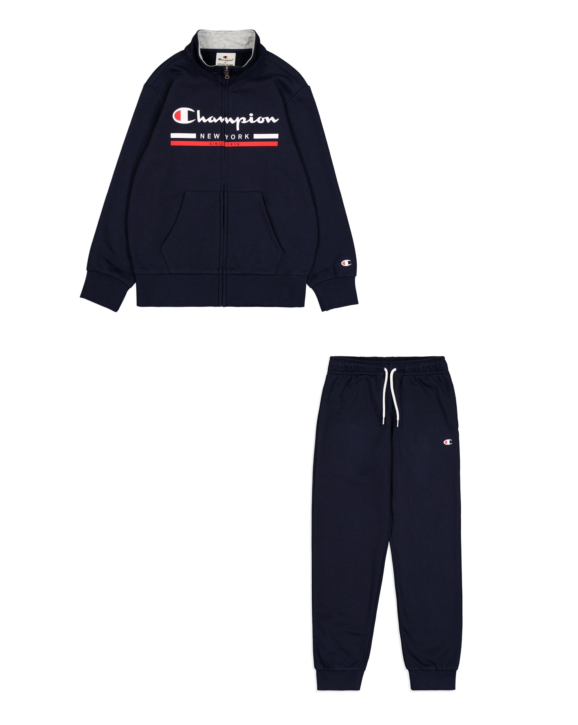 Champion Legacy Graphic Shop B (306845) - Ultra-light Soft Compact Powerblend Terry High-neck Tuta sportiva Bambini e ragazzi (Pacco da 1)