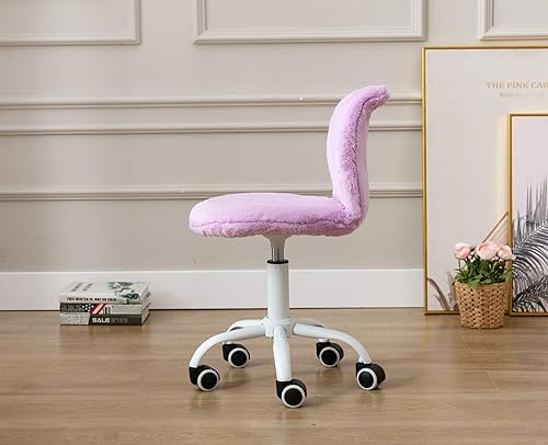 Miniatura 10 de Linda silla de escritorio de unicornio para niños con brazos, silla giratoria giratoria para computadora ergonómica para lectura y estudio de niñas,