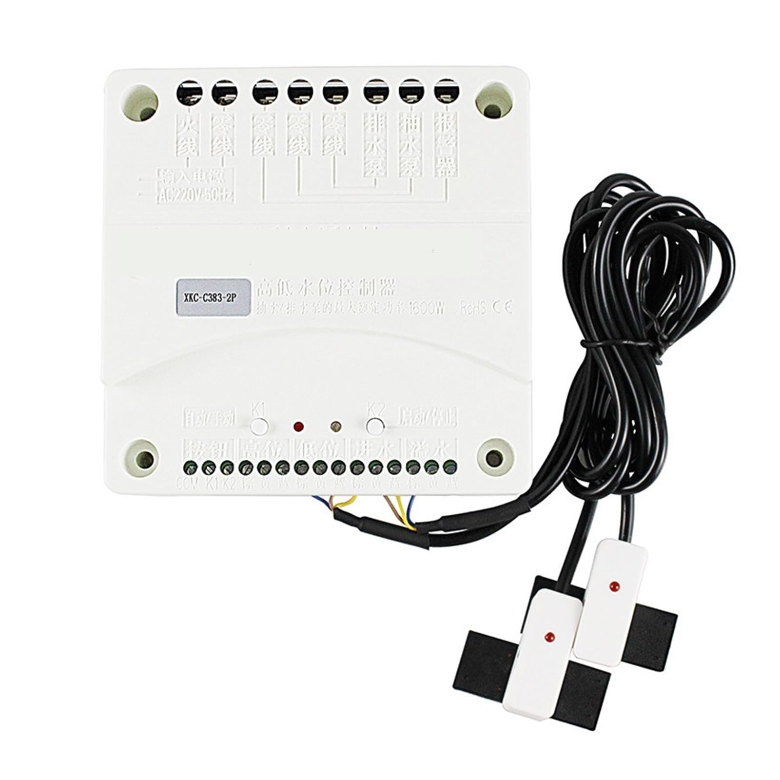 Controlador Inteligente de Nivel de líquido sin Contacto, con reposición y Vaciado automáticos, detección de Nivel de líquido 3M(220V 4P)