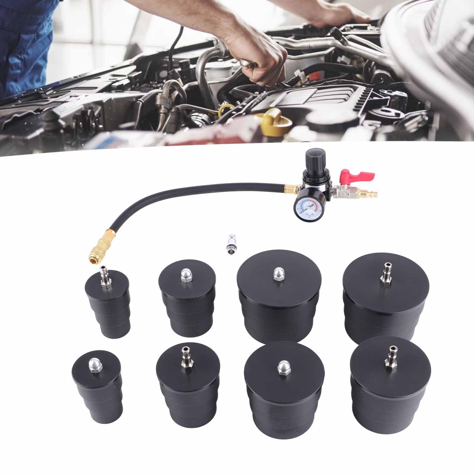 Tester di Perdite, 9 Pezzi Tester di Perdite del Turbo Turbocompressore Kit di Test di Perdite di Aumento della Pressione Dell'aria con Tester del Manometro