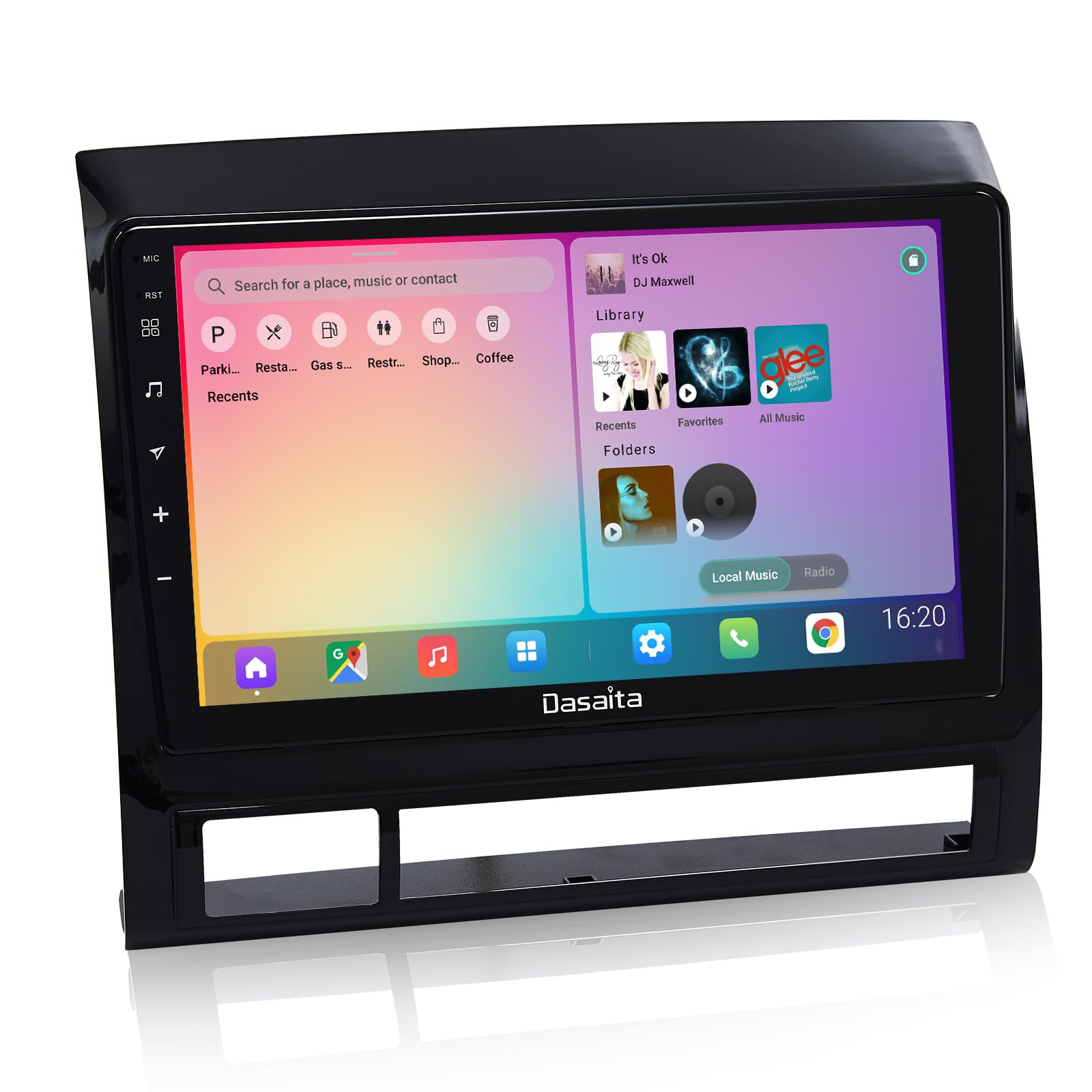 Dasaita 9" Android 11 Car Radio for Toyota Tacoma 2005-2013 Bluetooth Car Stereo in Dash GPS Navigation 4G 64G PX6 DSP Wireless Android Auto Carplay Head Unit 1280x720 HD Multimedia Player