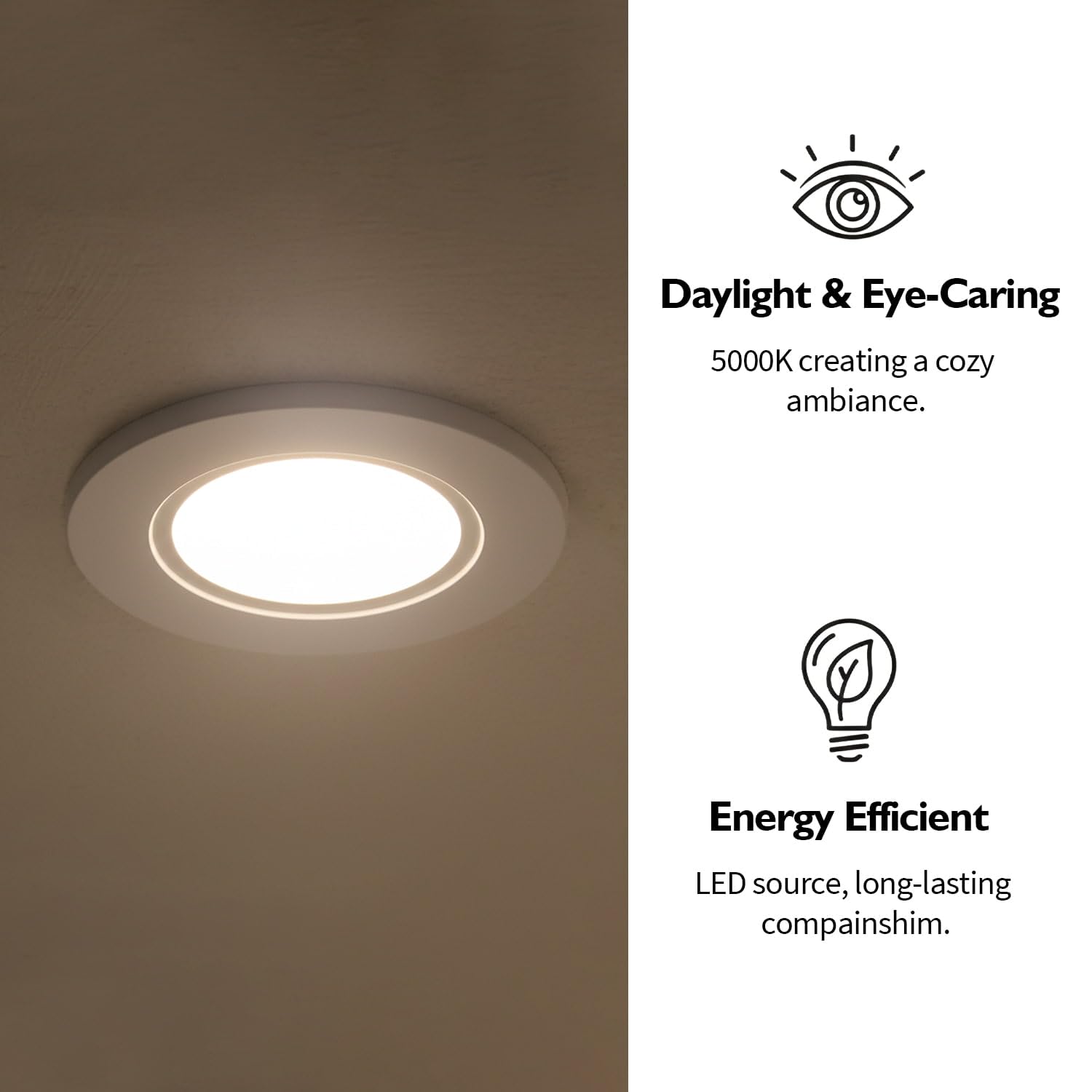 Jolux LED Can Lights - Easy Retrofit Installation -3