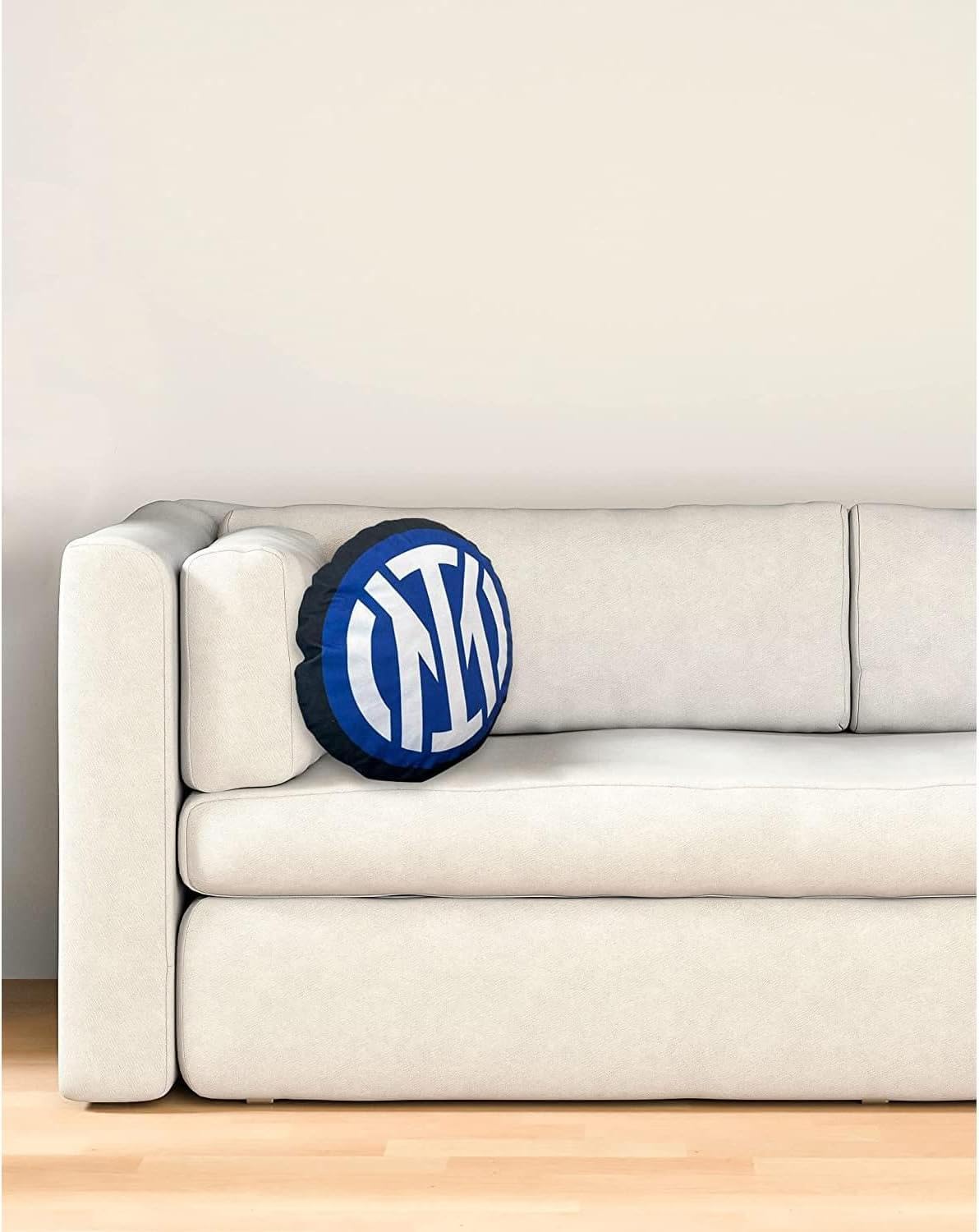 Inter Hermet F.C Cusino Rotondo Arredamento 40x40 Nero Azzurro Prodotto Ufficiale