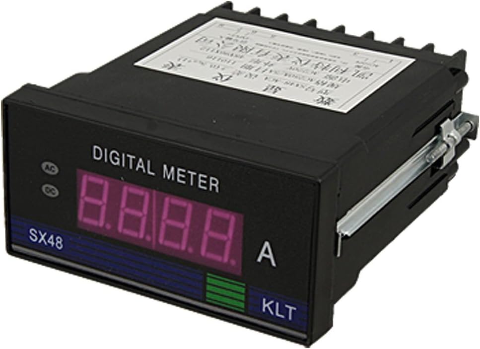 Aexit Plastic Shell gauge 4 Digit Red LED Display AC 250A Meter Gauge Ampmeter