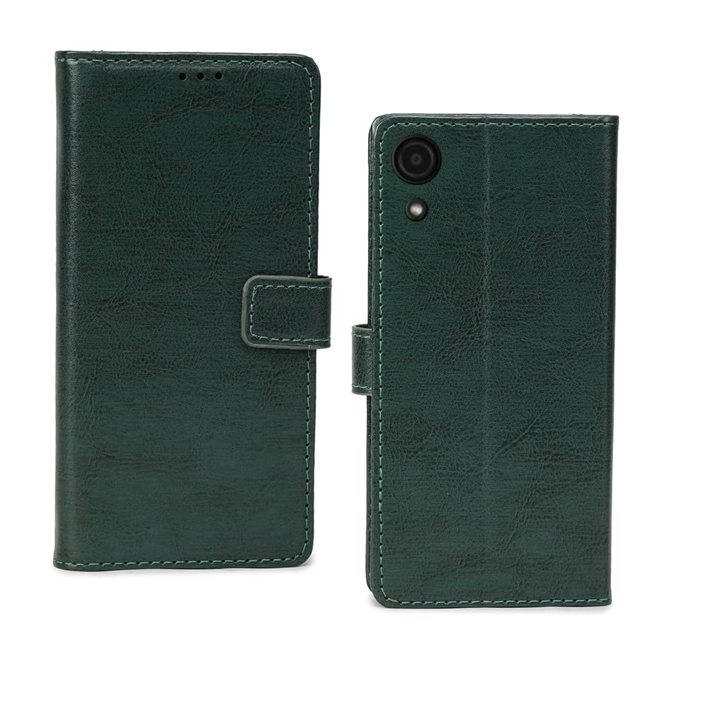 Inktree Samsung Galaxy A03 Core Flip Case | Premium Leather Finish Flip Cover | with Card Pockets | Wallet Stand |Complete Protection Flip Cover for Samsung Galaxy A03 Core - Vintage Green (B09RW1NQNN) Amazon Price History, Amazon Price Tracker
