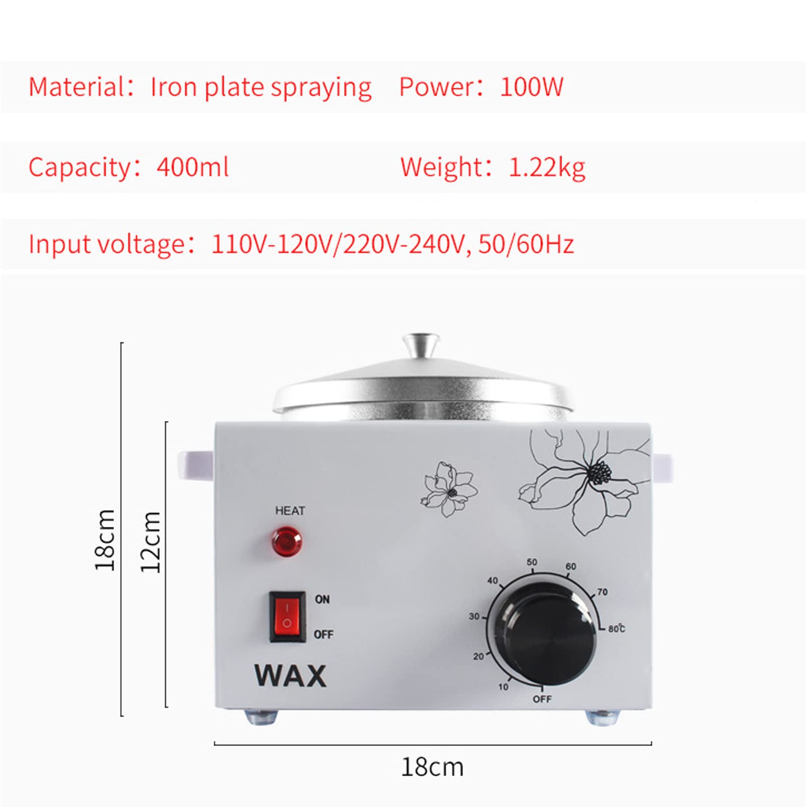 CUSMA Machine De Tempérage De Chocolat 10 ℃ ~ 80 ℃ Fondeur De Bricolage, Machine De Fonte De Chocolat Chaud De Chauffage d'eau De Contrôle De Température Automatique