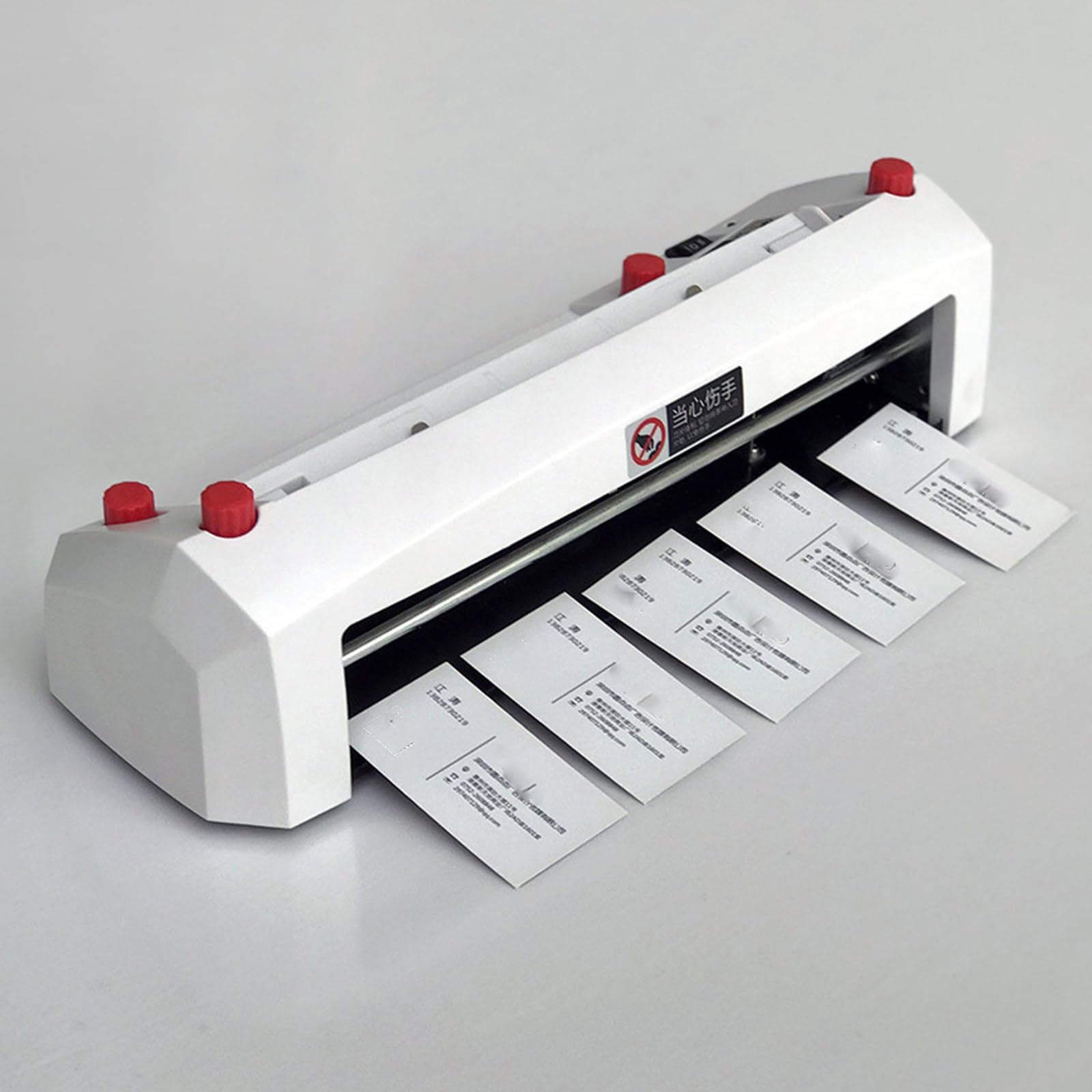 Taglierina elettrica per carte, 90 x 54 mm, con sistema a 9 lame, taglio di precisione veloce per stamperie e uffici, 100 carte in 2-3 minuti