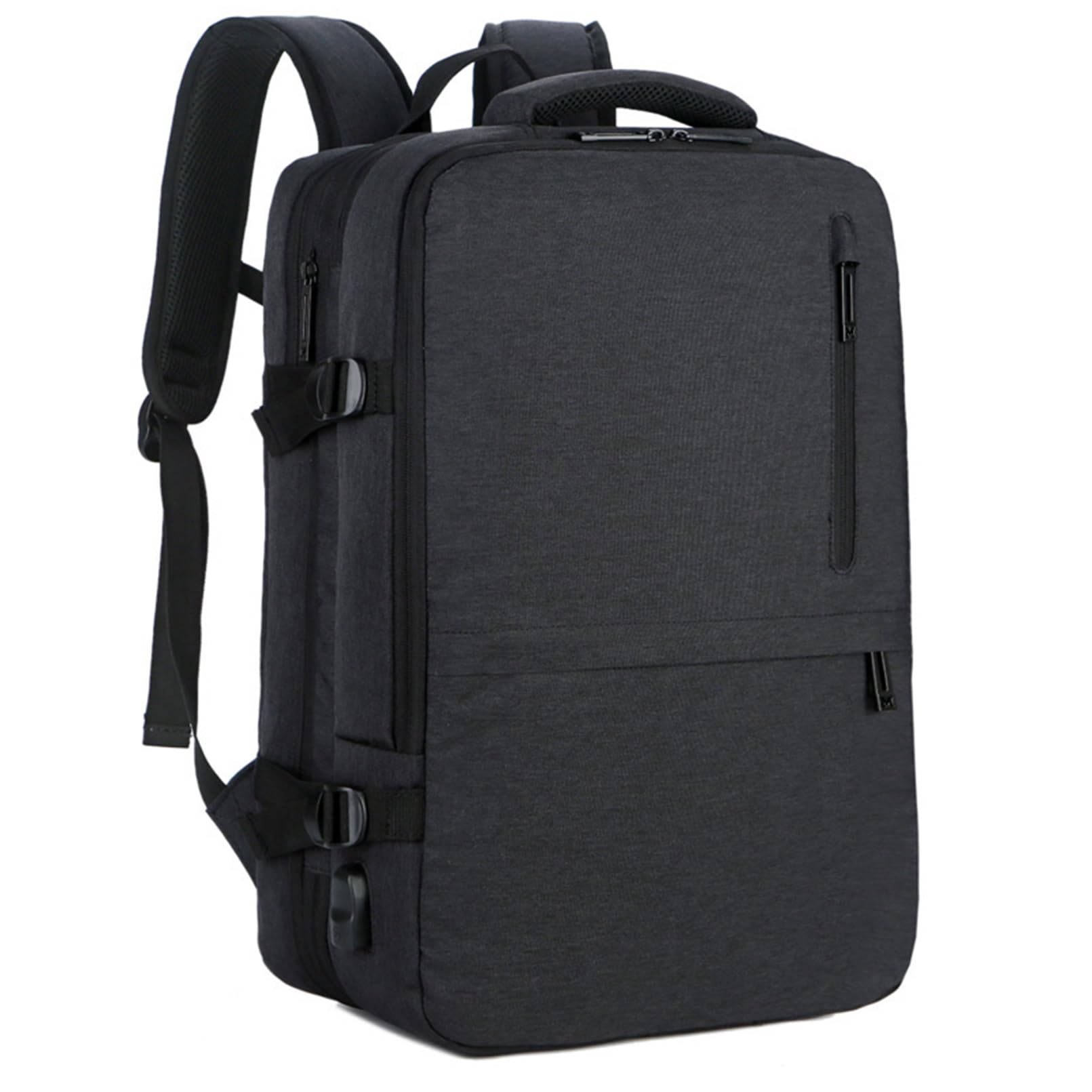 SPAHER Cabin Bag 45x36x20 New Easyjet Laptop Backpack for School Expandable Travel Backpack 17Inch Hand Luggage Backpack Hand Cabin Carry On Bag Luggage Approved Holdall Rucksack Flight Bag Black