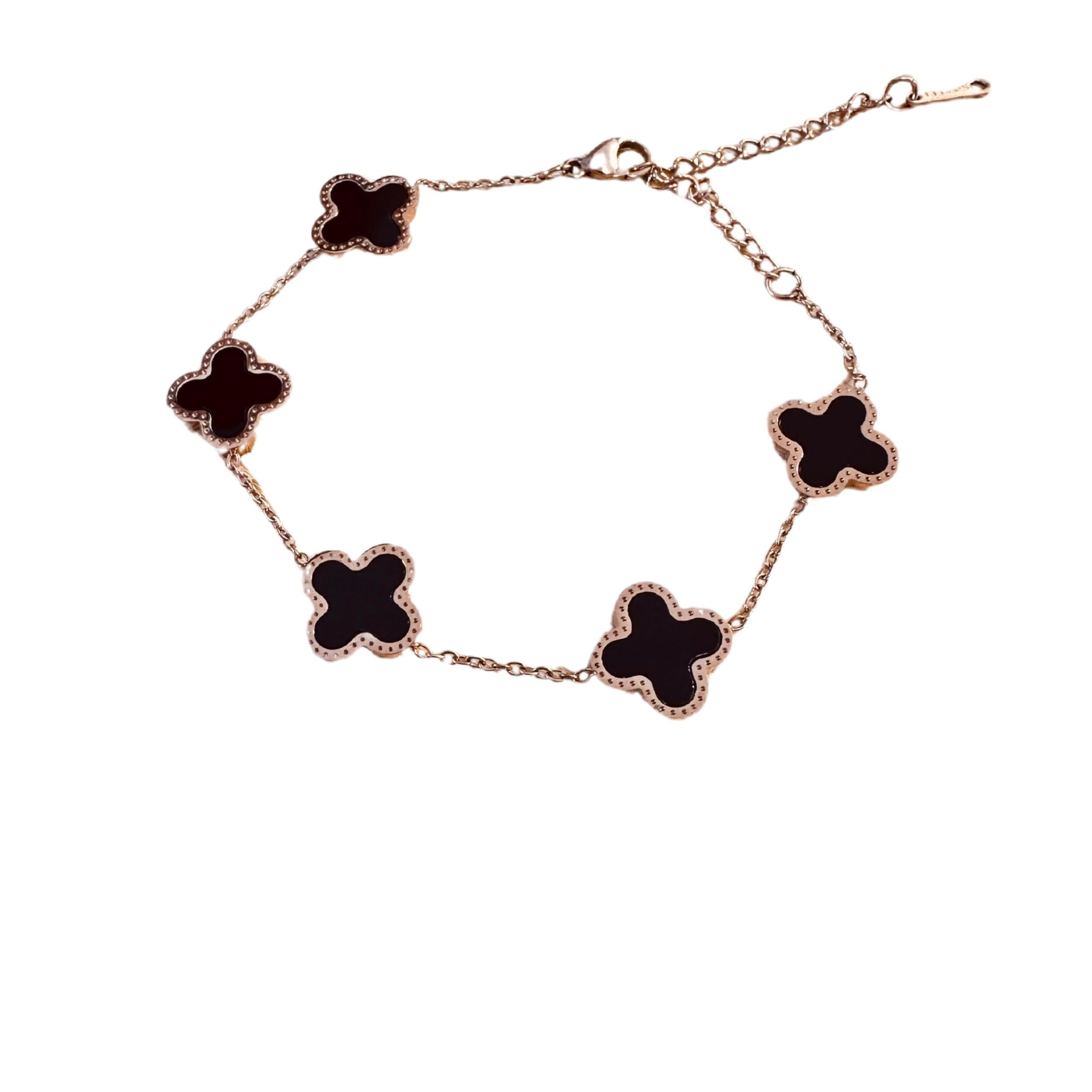 Glamlife Clover Bracelet for Woman, Anti Tarnish Bracelet for Women and Girls, Stylish Bracelet Gift for Girls and Women, Clover Bracelet Accessories Jewellery for Women (B0CWBV6YWH) Amazon Price History, Amazon Price Tracker