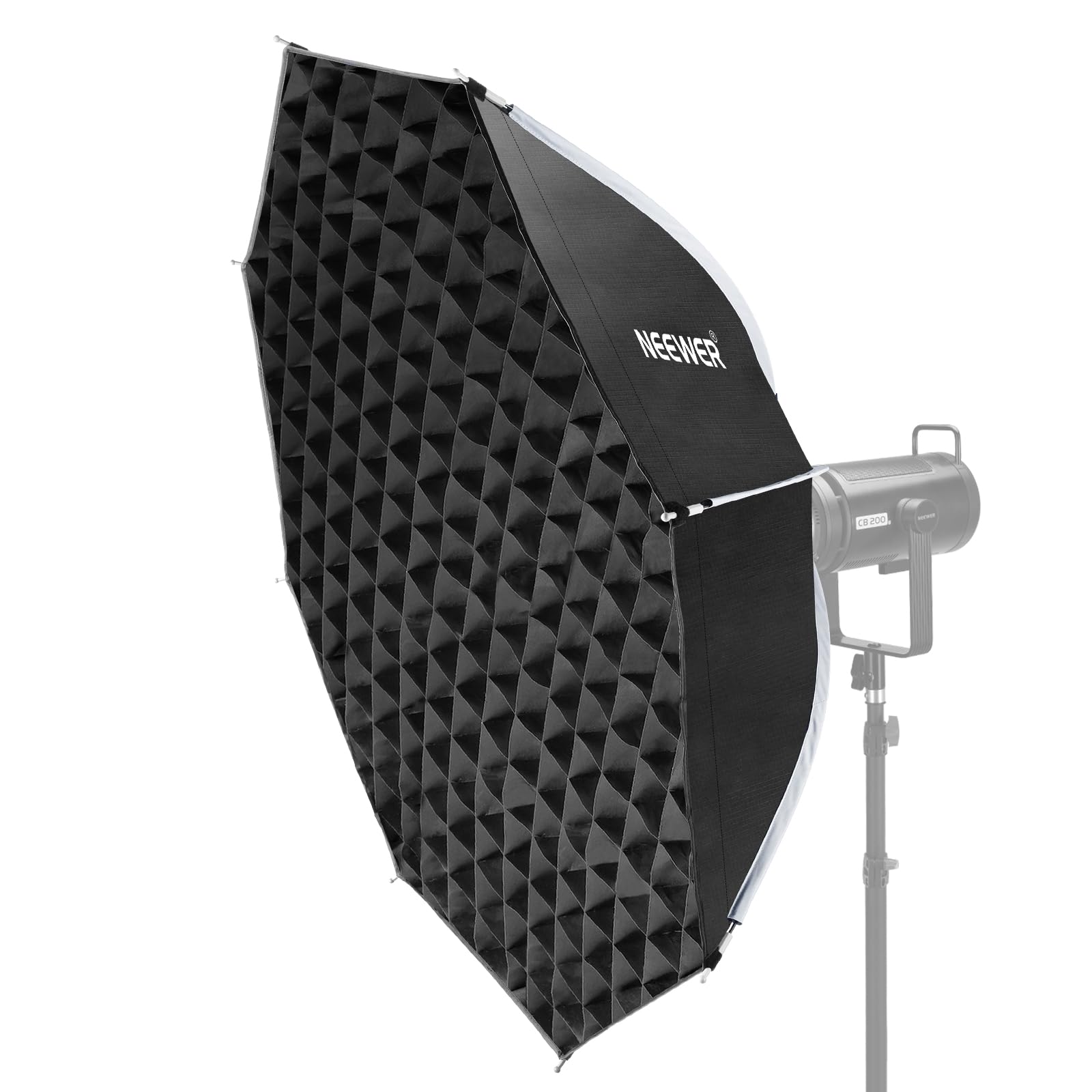 NEEWER Basics Paraboliczne softboxy, 47,2" Bowens Mount Softbox, dyfuzory świetlne/siatka/torba, kompatybilne z Aputure 150c Godox SL60w NEEWER FS300C FS230C FS150B HB80C CB200C Q6 Q300, NS66P
