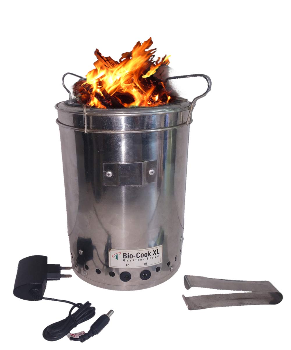 SUPERNOVA WINDPOWER Stainless Steel Smokeless Biomass Wood Stove,Cooking  Chulha,Small-Clear Colour : Amazon.in: Home Improvement
