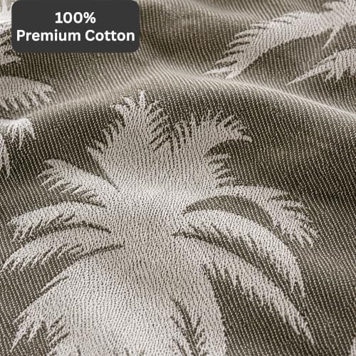 Image of LITO LINEN AND TOWEL Single Bed Solapur Chaddar 100% Cotton Blanket - Reversible Handloom Bedspread for Winter & All Seasons, Soft Breathable Cotton Bedsheet /Blanket - Olive Drab, 60 inchx90 inch