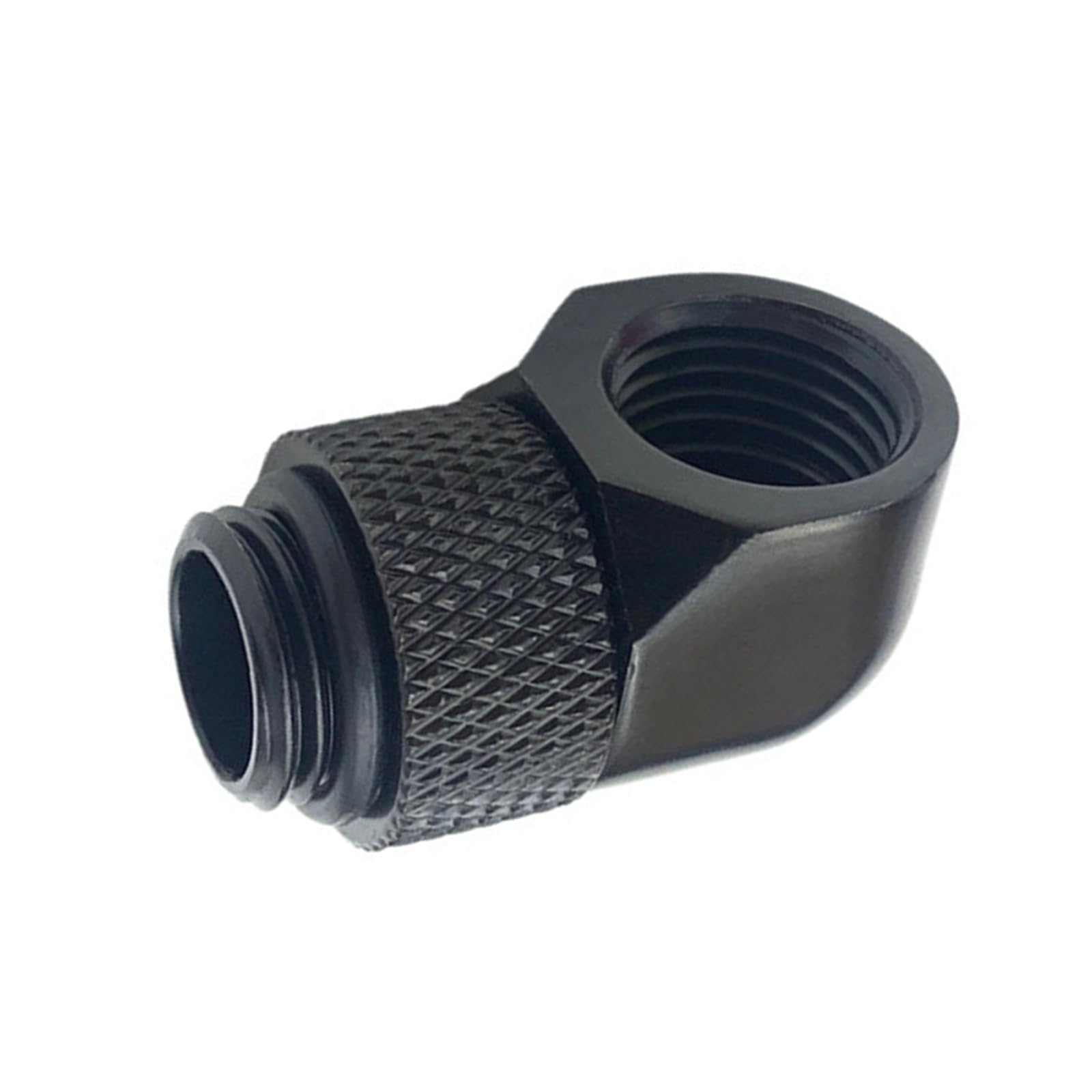 90 Degree Rotating Water Cooling Elbow Adapters High Pressure Resistant Metal Fitting for Tight Space Water Cooling