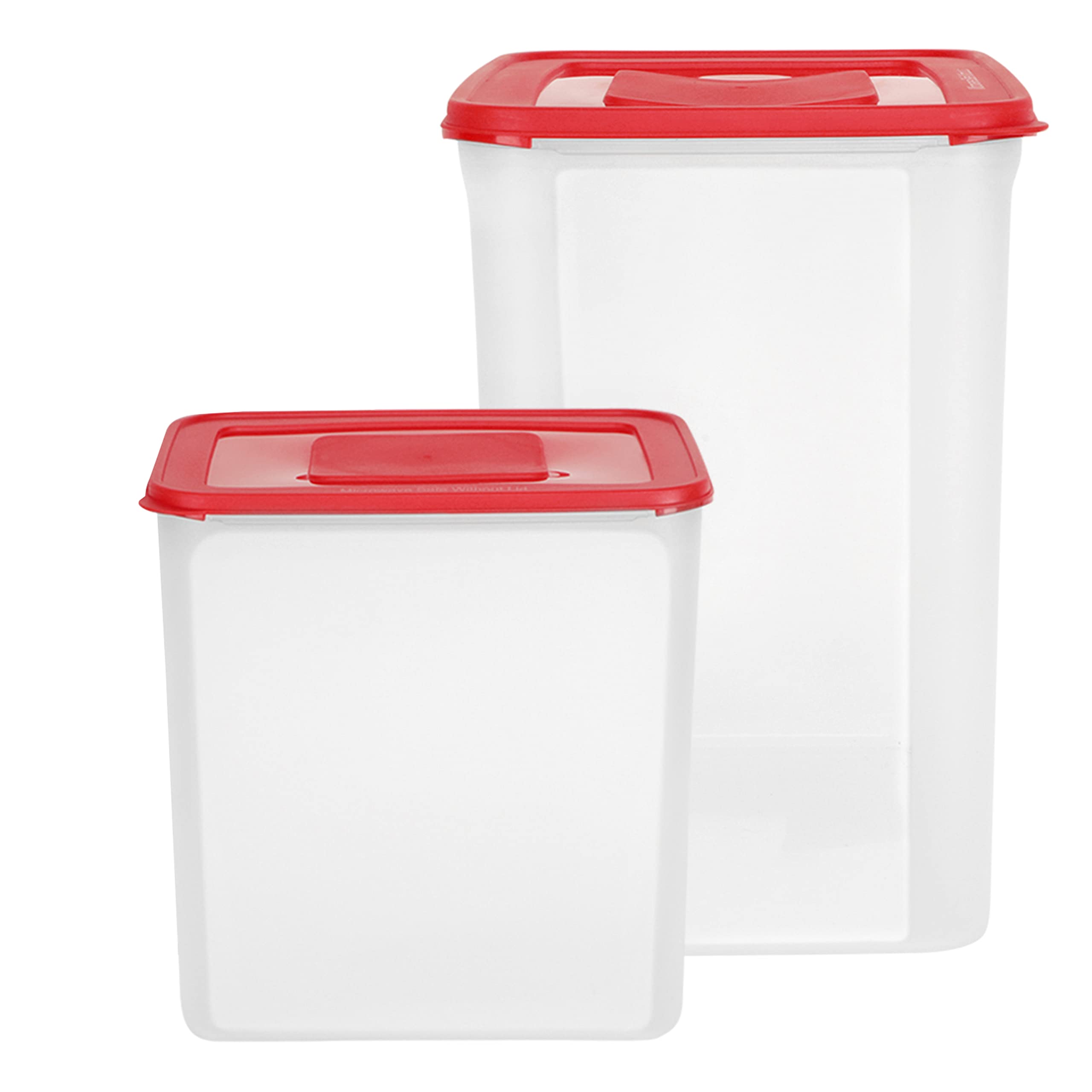 Cutting EDGE Modular Containers with Airtight Lids Kitchen Storage, Containers,BPA Free for Grains,Flour,Snacks,Cookies,Pasta (Dark Red, 10L + 16L, Set of 2) (B0C4B1G2LM) Amazon Price History, Amazon Price Tracker