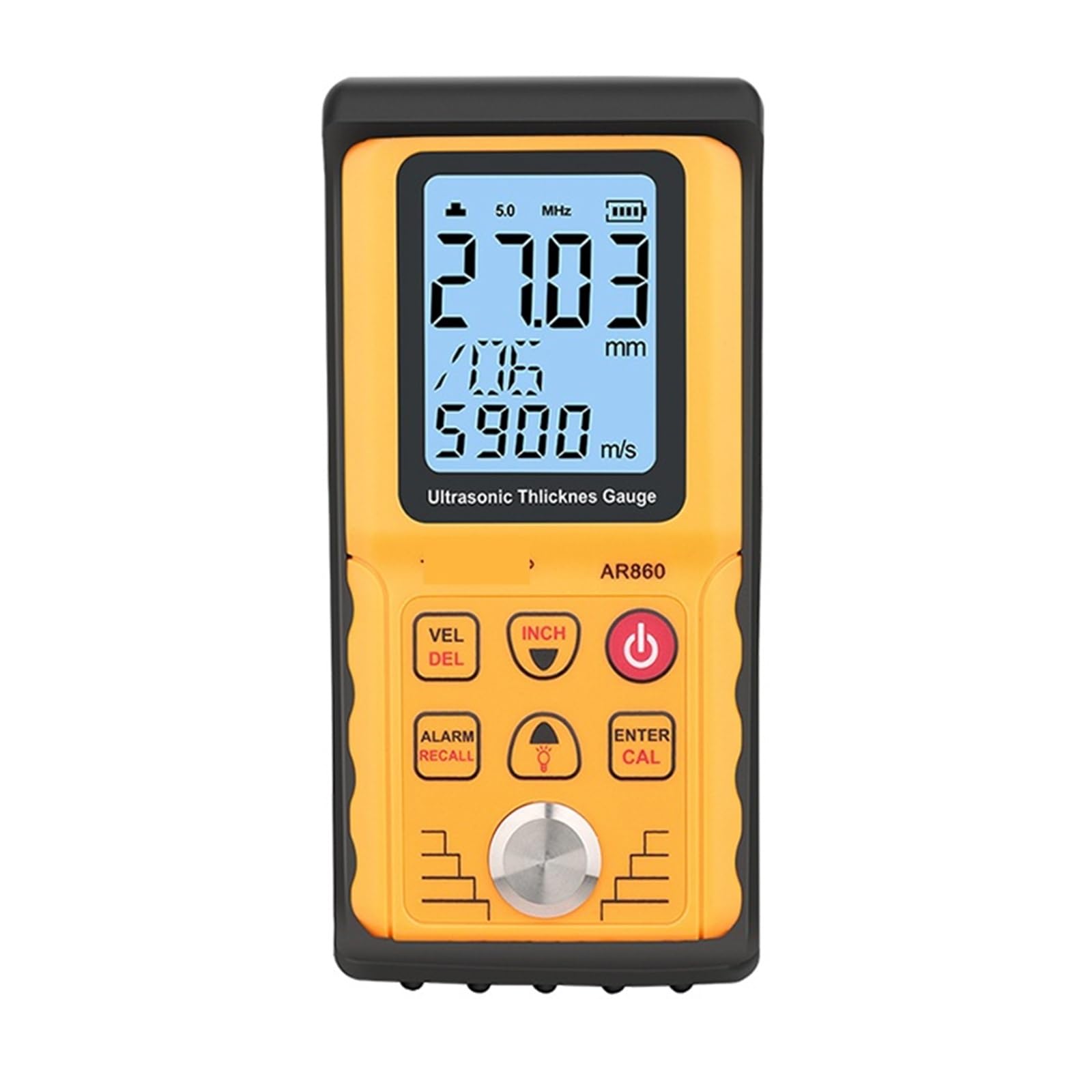 Jauge d'épaisseur à ultrasons, Jauge d'épaisseur à ultrasons, tôle numérique 300mm (acier), compteur de vitesse du son
