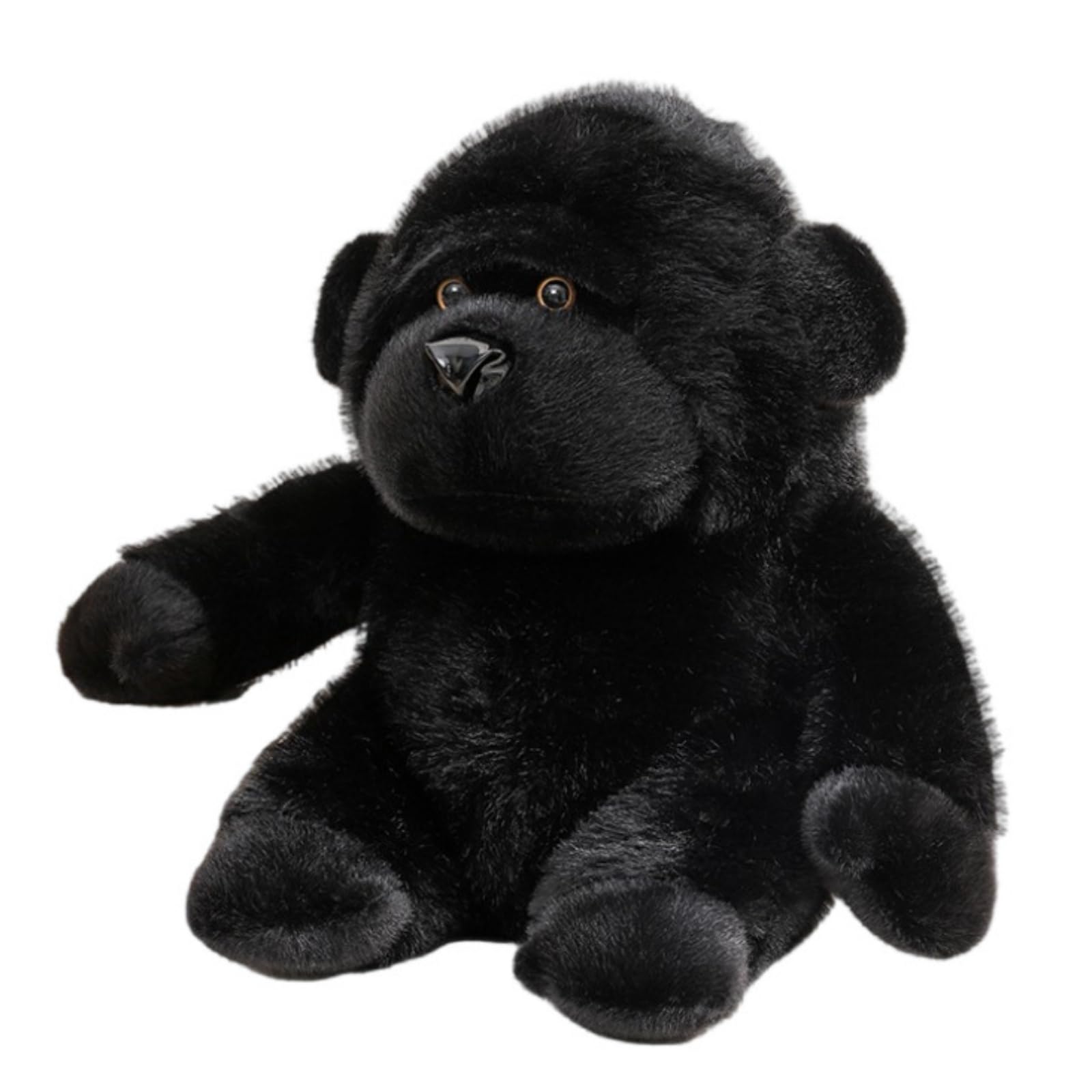OUKEYI 12 inches Black Gorilla Stuffed Animals, Gorilla Apes Plush Toys for Boy Girl Kids