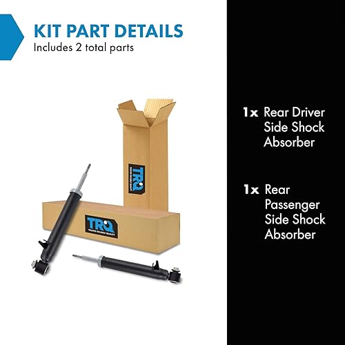 Miniatura 130 de TRQ Juego de amortiguadores traseros compatible con Chevrolet Aveo 2004-2011 Aveo5 2009 Pontiac G3 2007-2011
