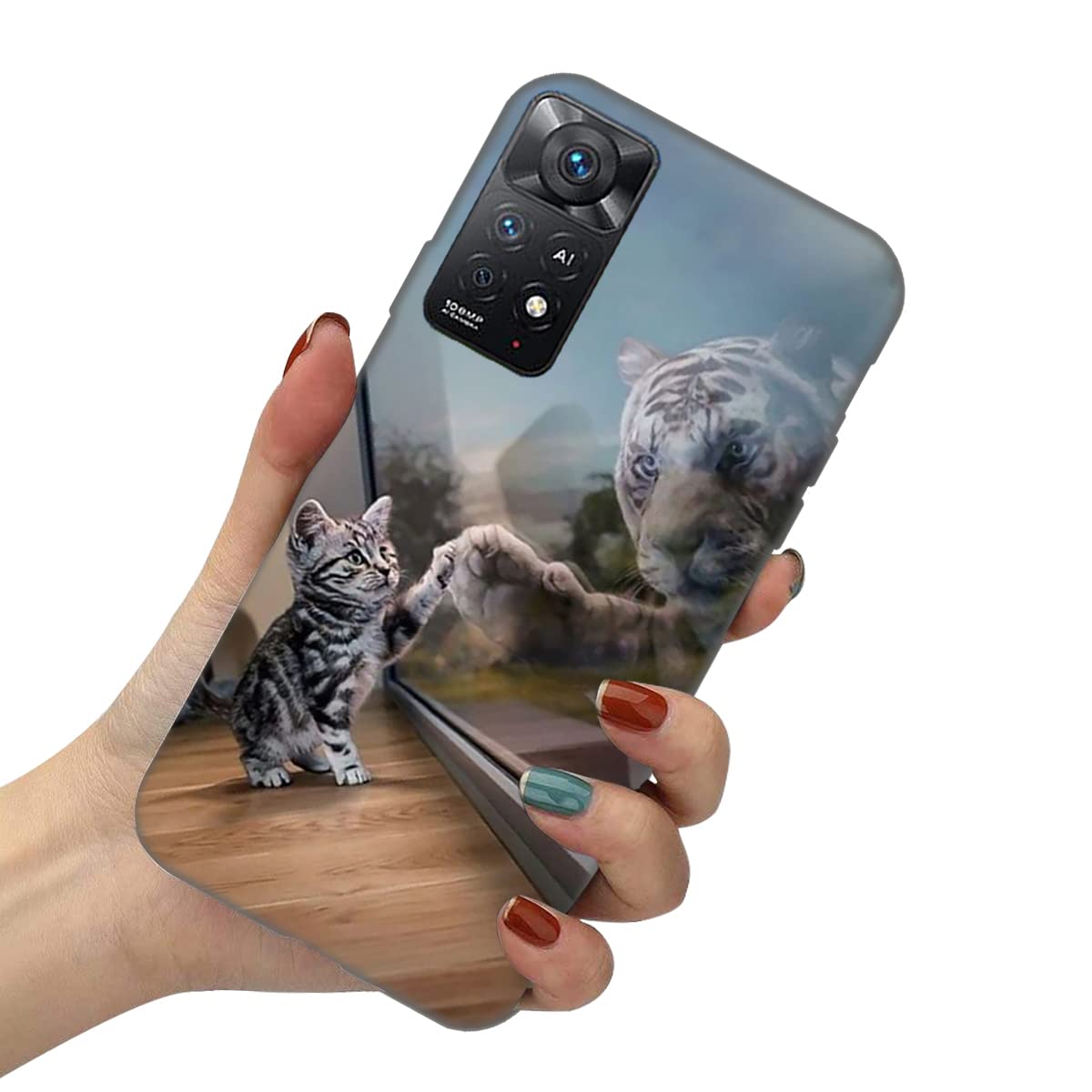 Cover Per Xiaomi Redmi Note 11 Pro 4G/5G – Custodia TPU Soft Con Stampa Cane/Lupo – Morbida E Antiurto – Sottile Con Bordi Rialzati - 2