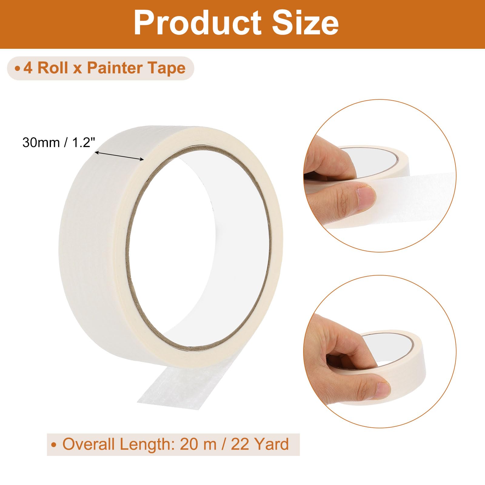 PATIKIL Masking Tape 1.2 Inch Wide - Image 2
