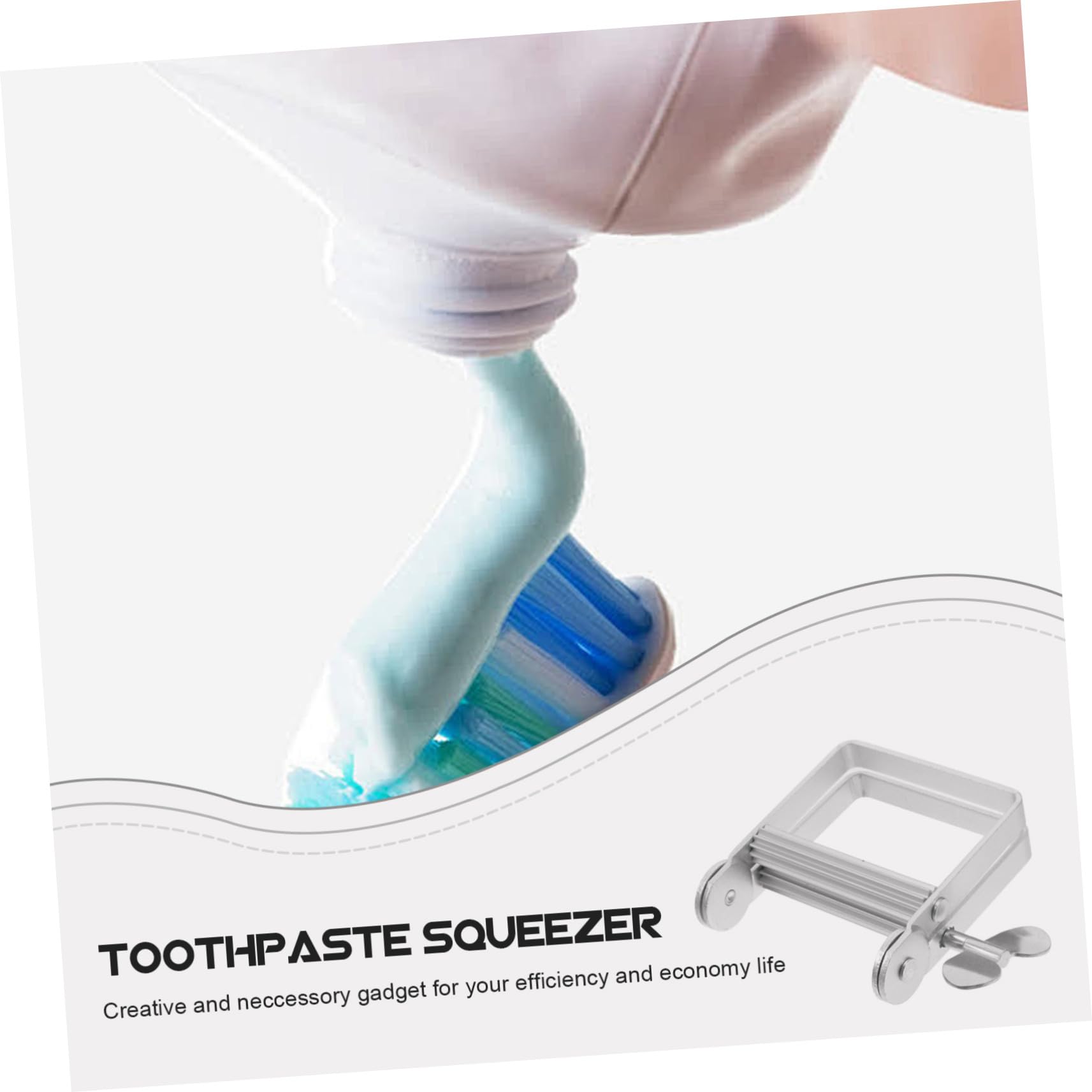 VALICLUD 2piezas Exprimidor de Pasta de Dientes de Acero Inoxidable Herramienta Exprimidora de Tubos para Tinte de Cabello Exprimidor Manual de Tubos de Pasta de Dientes para Uso el Hogar